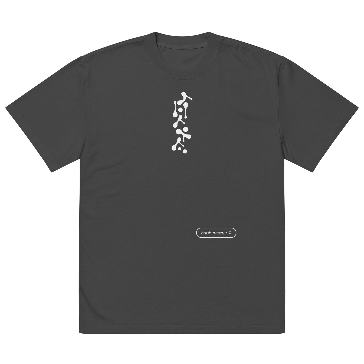 ascheverse drop I - genderless oversized tee (black)