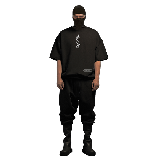ascheverse drop I - genderless oversized tee (black)